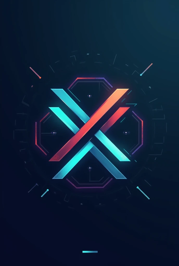 Monogram with letters CXA on web development and programming and cybersecurity