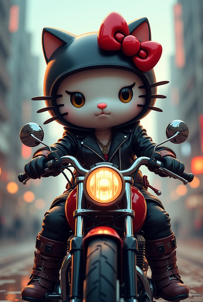 Hello Kitty Biker 
