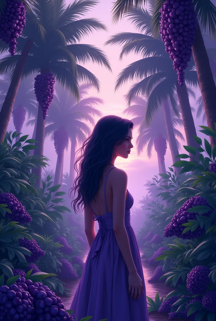 Design a similar one but with acai fruits in the background