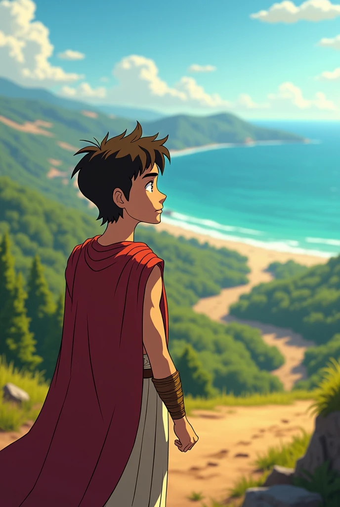 Animated image of Telemachus looking for his father