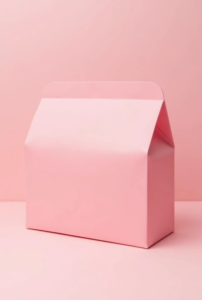 Create a rectangular package with the measurements 20×20×05, pink color