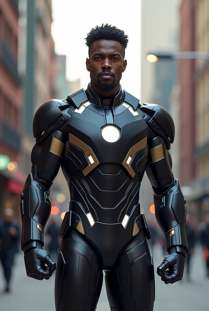 Iron man super hero black power soft arm