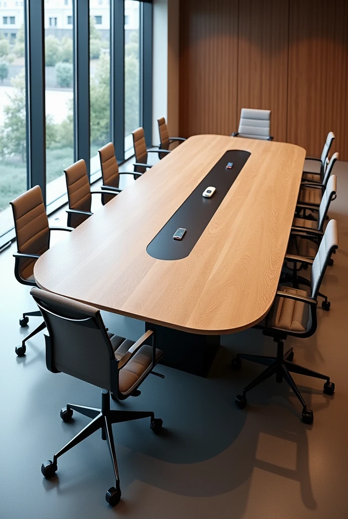 Functional and creative meeting room table cannot be rectangular for 16 people 