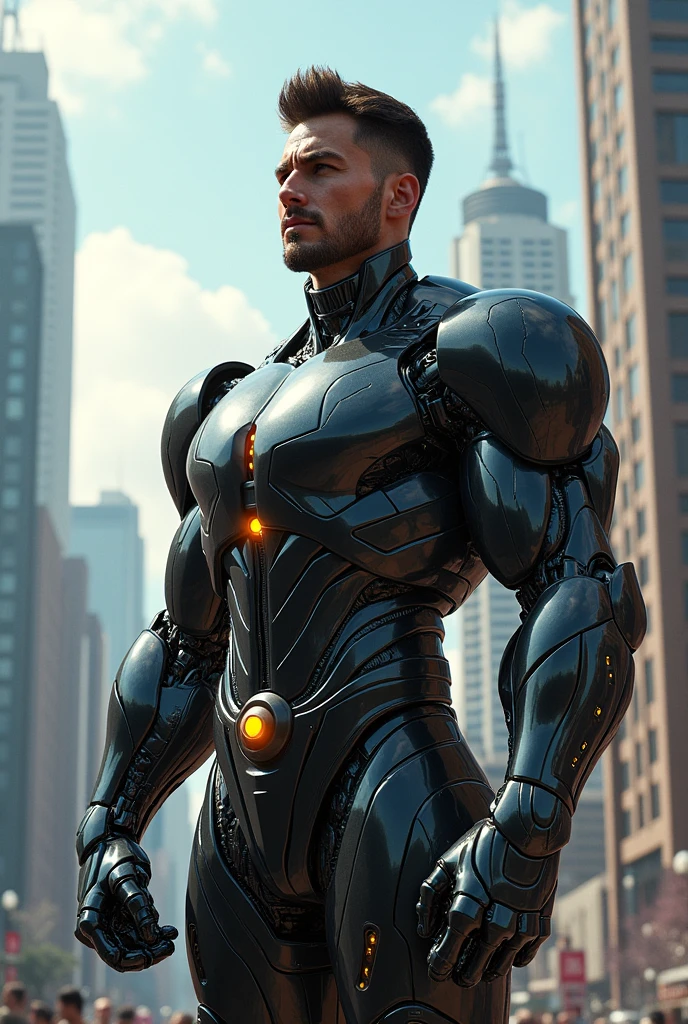 Iron super hero black power soft arm