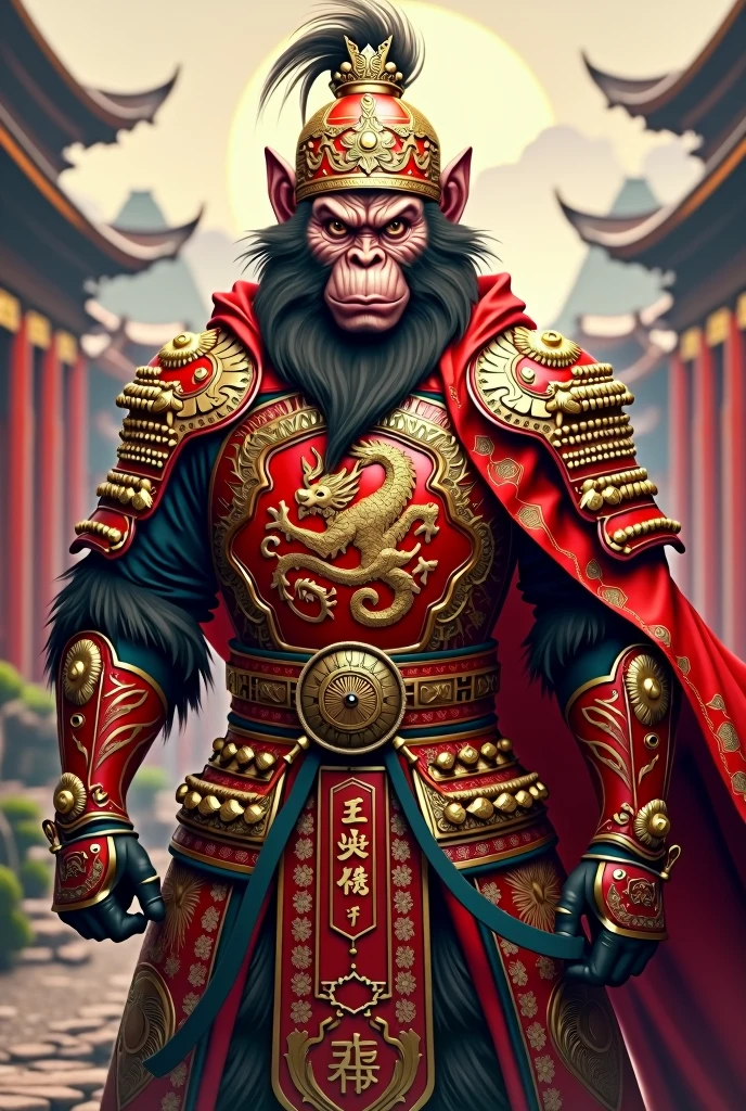 Monkey king with armor chinese general