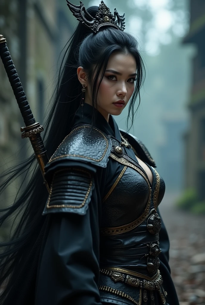 Japanese warrior princess gone goth.