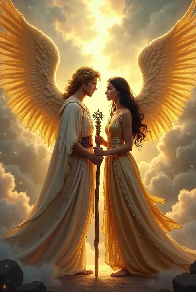 two twin brothers, a teenage archangel and a teenage witch