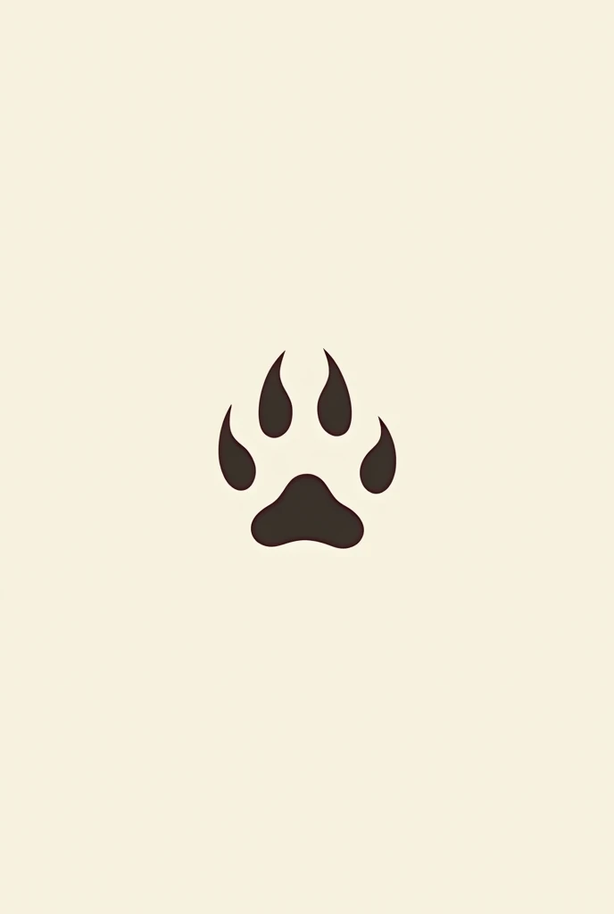 a logo with a cat paw on paper recycling but not very common