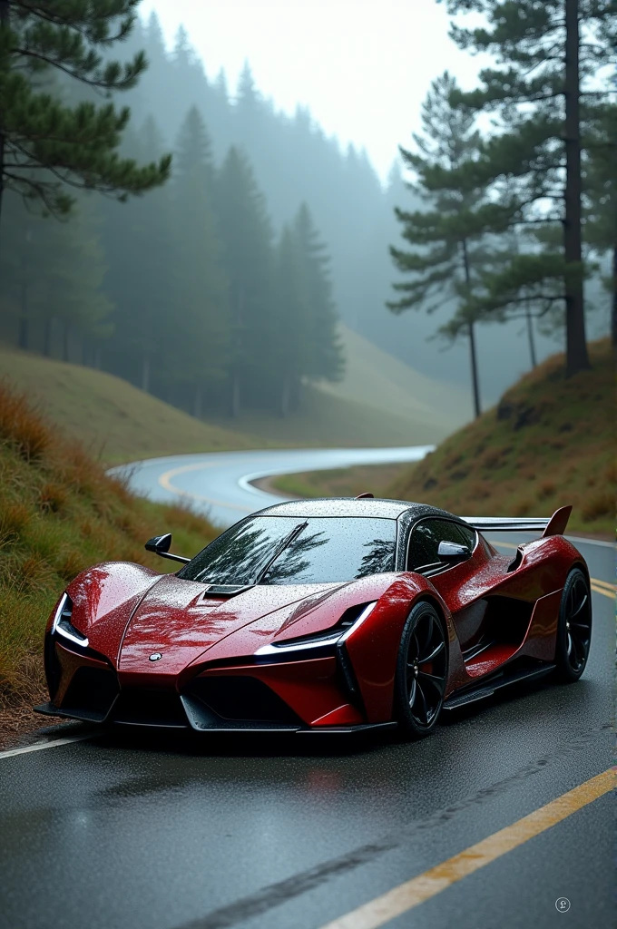 Super car as a road side 
