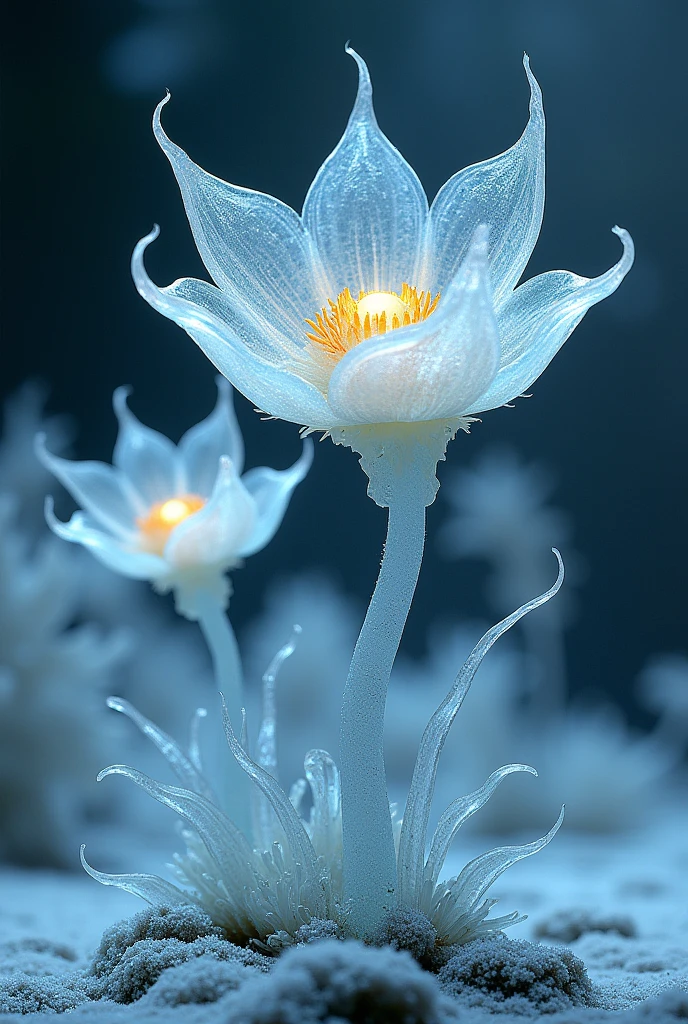 Alien plants made of ice, intricate, elegant, highly detailed, greg manchess, mucha
seed: 2481506996 | scale: 3.1 | steps: 22