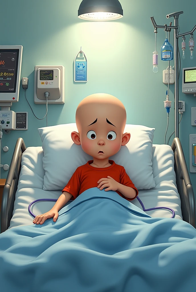 Caillou undergoing chemotherapy 