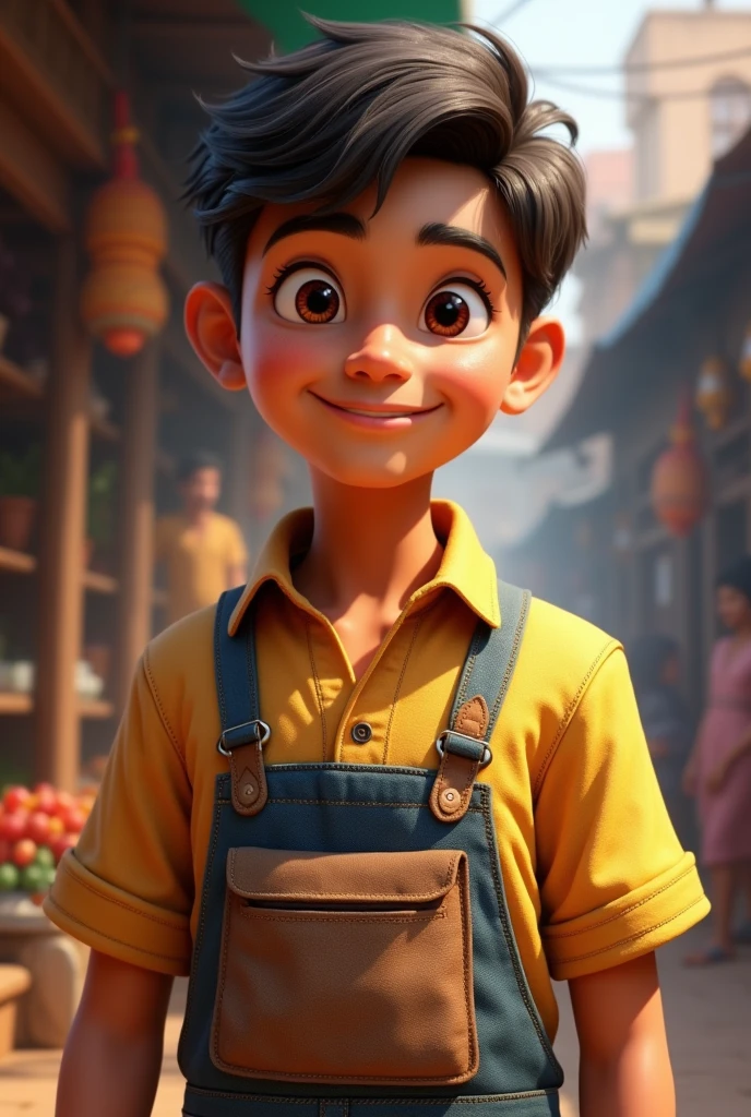 A Shopkeeper boy shirt with name Himanshu 