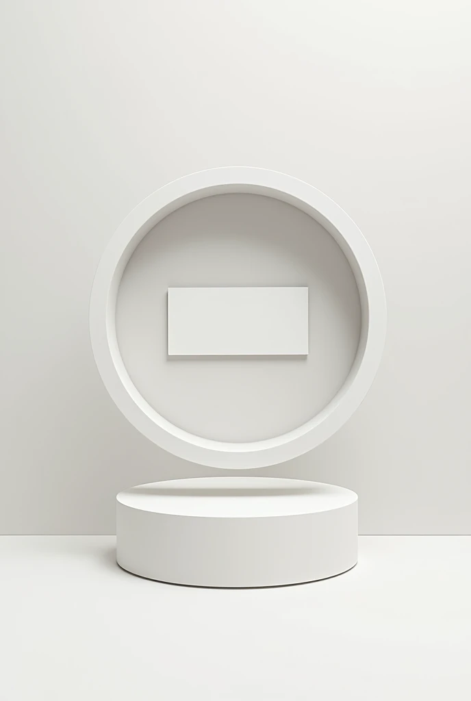 Lippan art empty name plate cercle in side