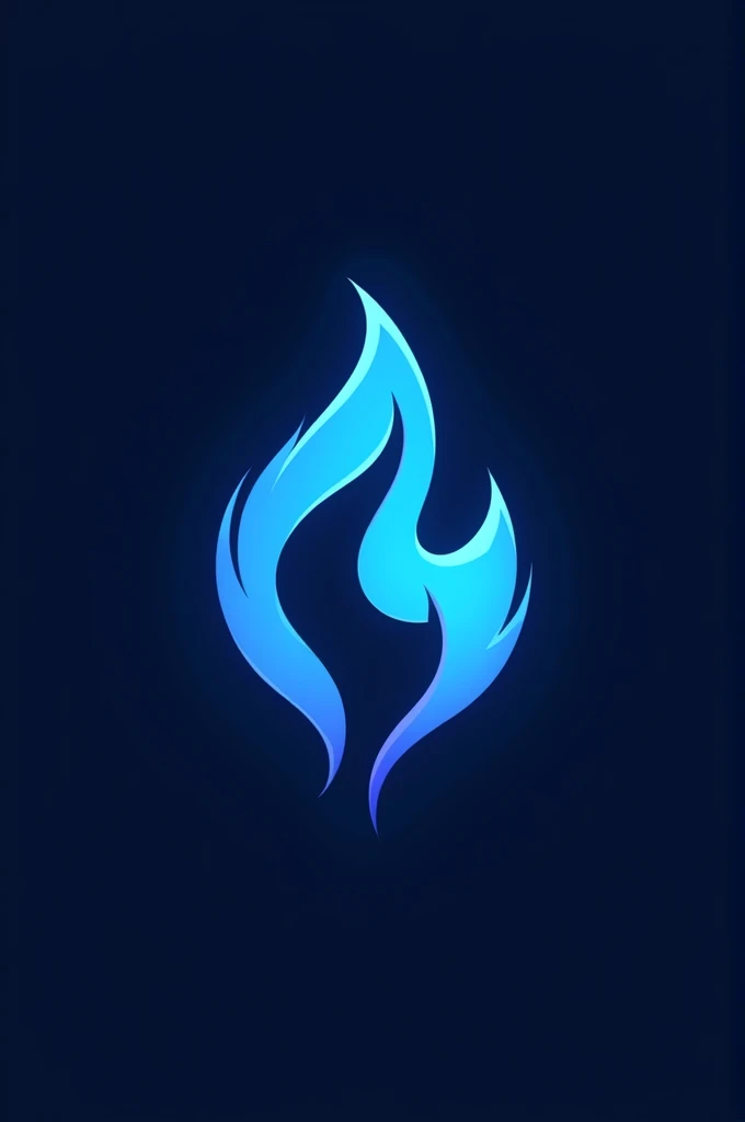 Create an ISOlogo with the word Blue Flame