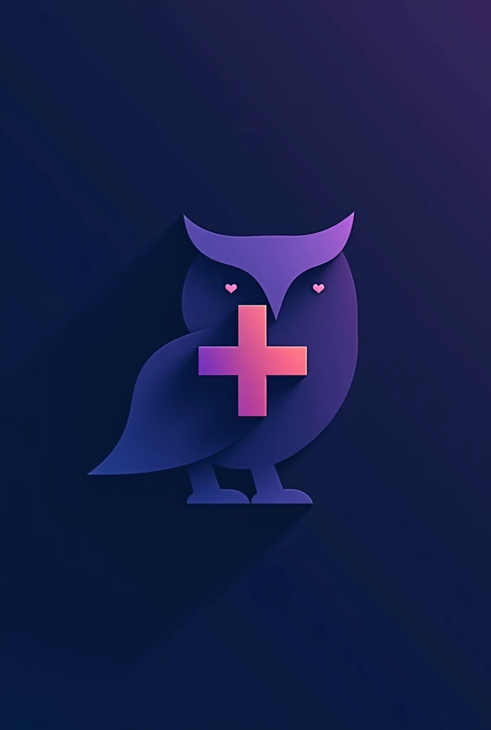Simple company logo
Base color is hex #111E6C
Associate logo with owl and plus sign
Resolution full HD
No shade no texture
