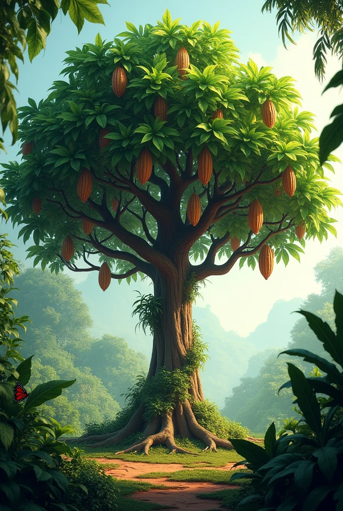 a picture of a cocoa tree