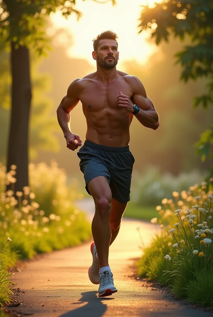 morning run handsome