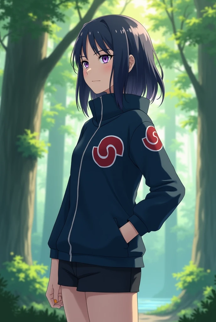 Create an image of hinata from the anime naruto