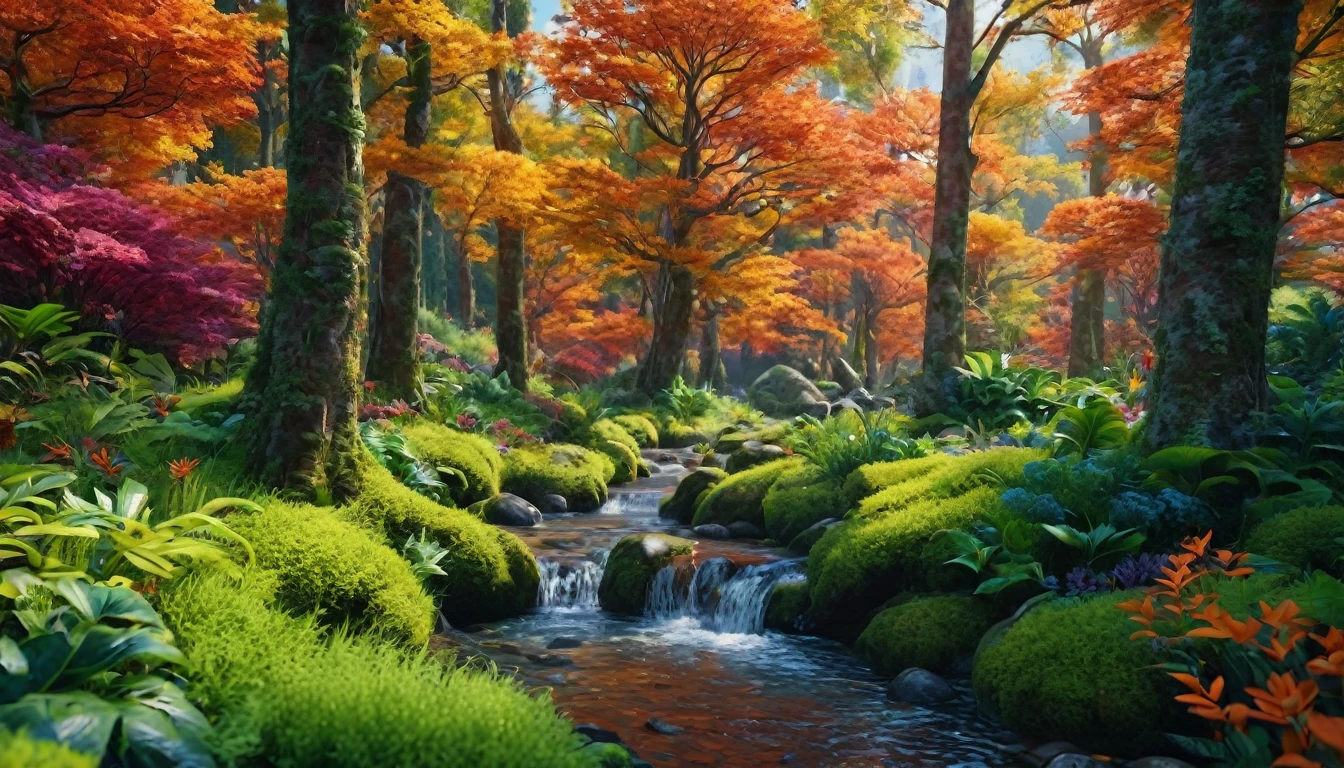 create an image demonstrating the style of ((Artificial Nature)) style, hyper realism, 8k high definition, vibrant colors, sharp focus, insanely detailed