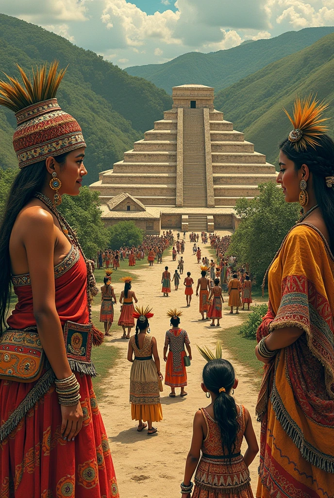 Collage of pre-Hispanic peoples in Jalisco 600 to 1100 AD.c