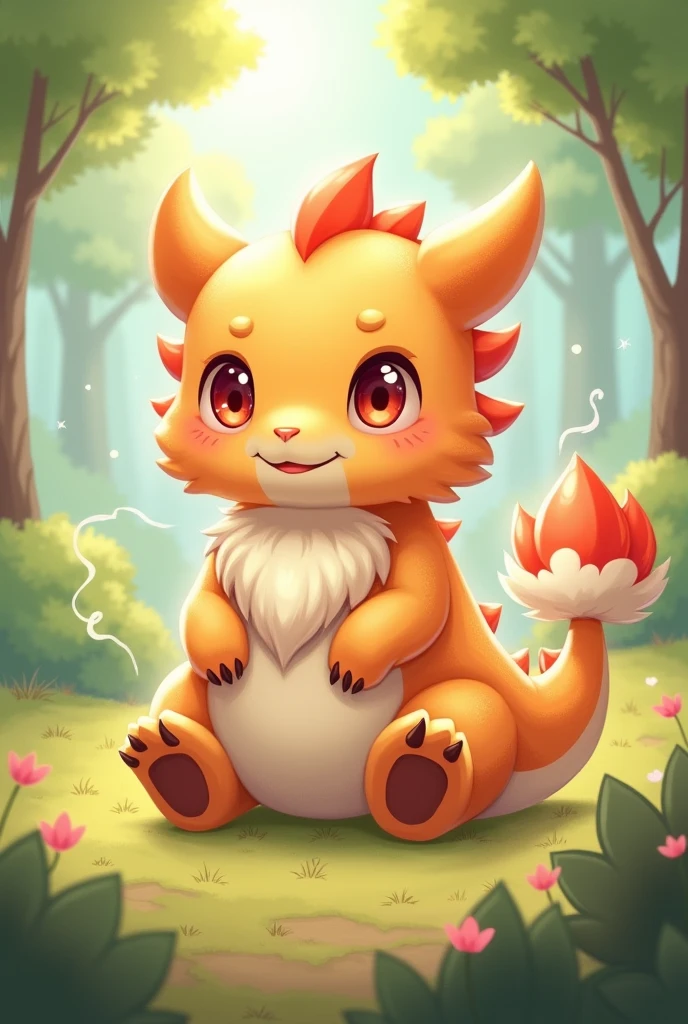 Fluffy dragon fursona