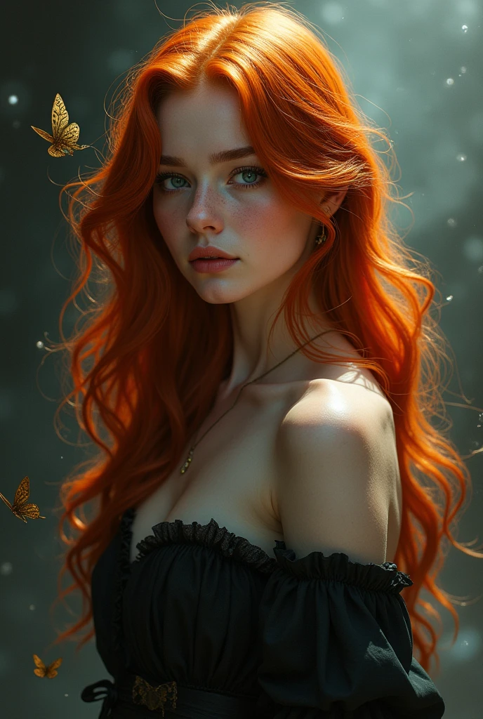 (solo, full body photo:1.3), (action packed:1.3), (haze, fog, mist:1.3), chiaroscuro, best quality, photorealistic, 1woman, (cute), (24yo:1.2), redhead, long ginger hair highly detailed, 1700'S, digital photography, art by artgerm and ruan jia and greg rutkowski surreal painting gold butterfly filigree, broken glass, (masterpiece, sidelighting, finely detailed Fashionable eyes: 1.2) (perfect oval large eyes that gazes at the viewer), beautiful detailed face, blue gorgeous perfect eyes, (blonde hair ponytail), (attractive young woman:1.3), (thick amazing hair), (seductive:1.1), (blushing:1.1)