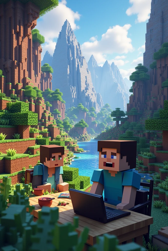 make a picture for a minecraft youtube channel