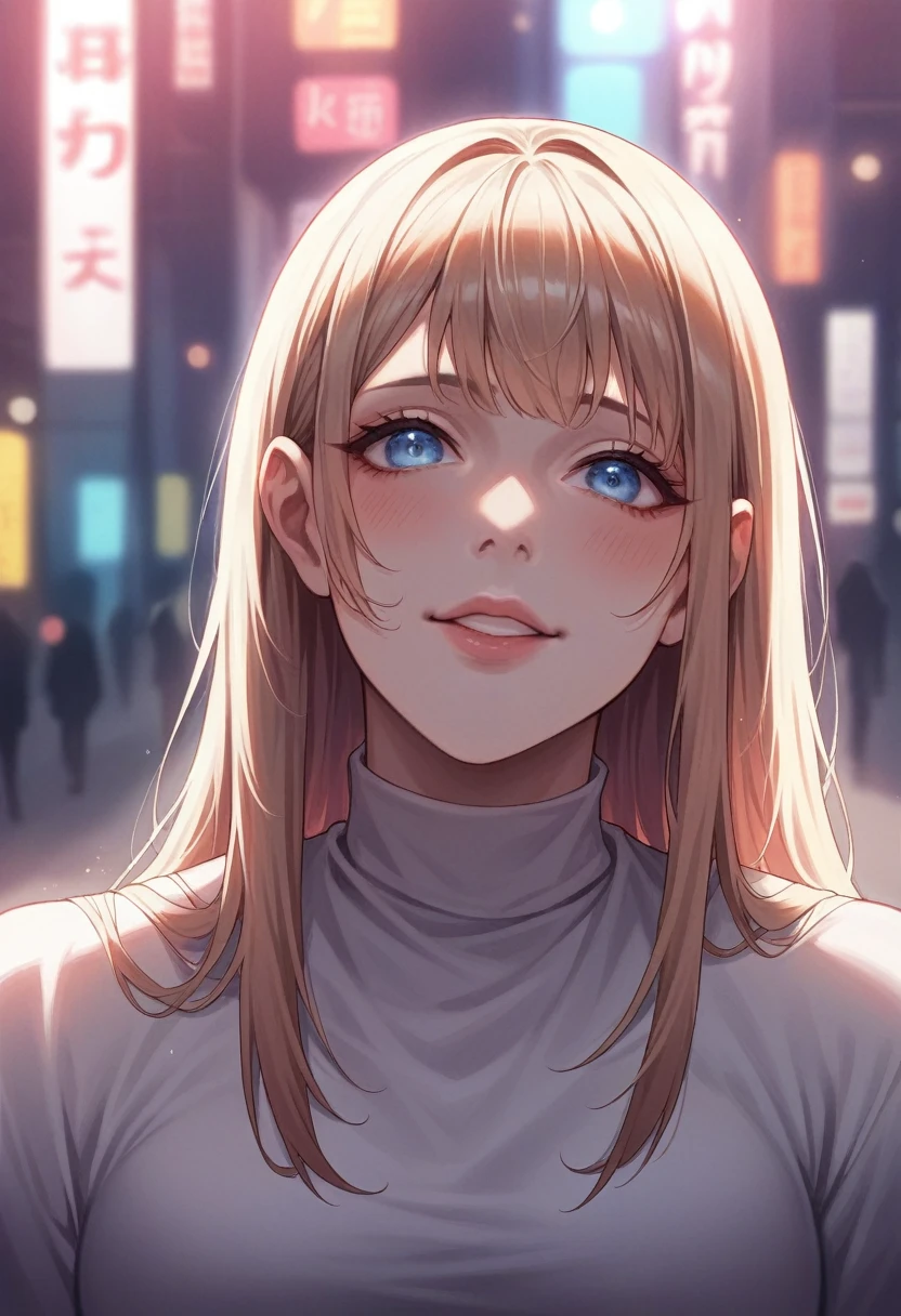a 20 year old Shin-chan, extremely detaild, beautiful detailed light blue eyes, beautiful detailed lips, shy smile, ⁰extremely detaild face, Detailed facial expressions, 1 , anime styling, swirly vibrant colors, dynamic pose, mischievous expression, street background, Urban city, detailed ambient, details Intricate, photorrealistic, 8k, high resolution, work of art, cinematic lighting, dramatic lighting