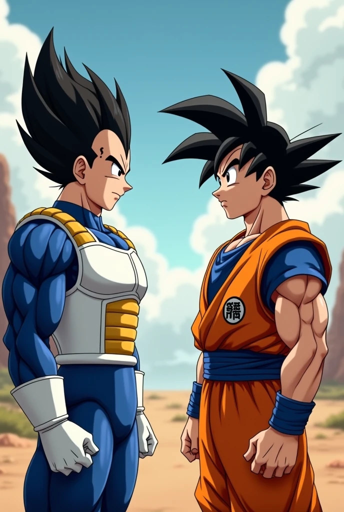 
Vegeta asking Goku something