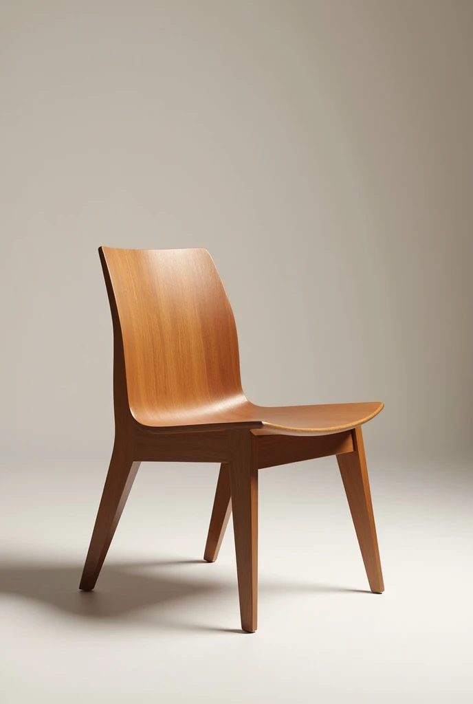 Wooden chair with modern design with dimensions
