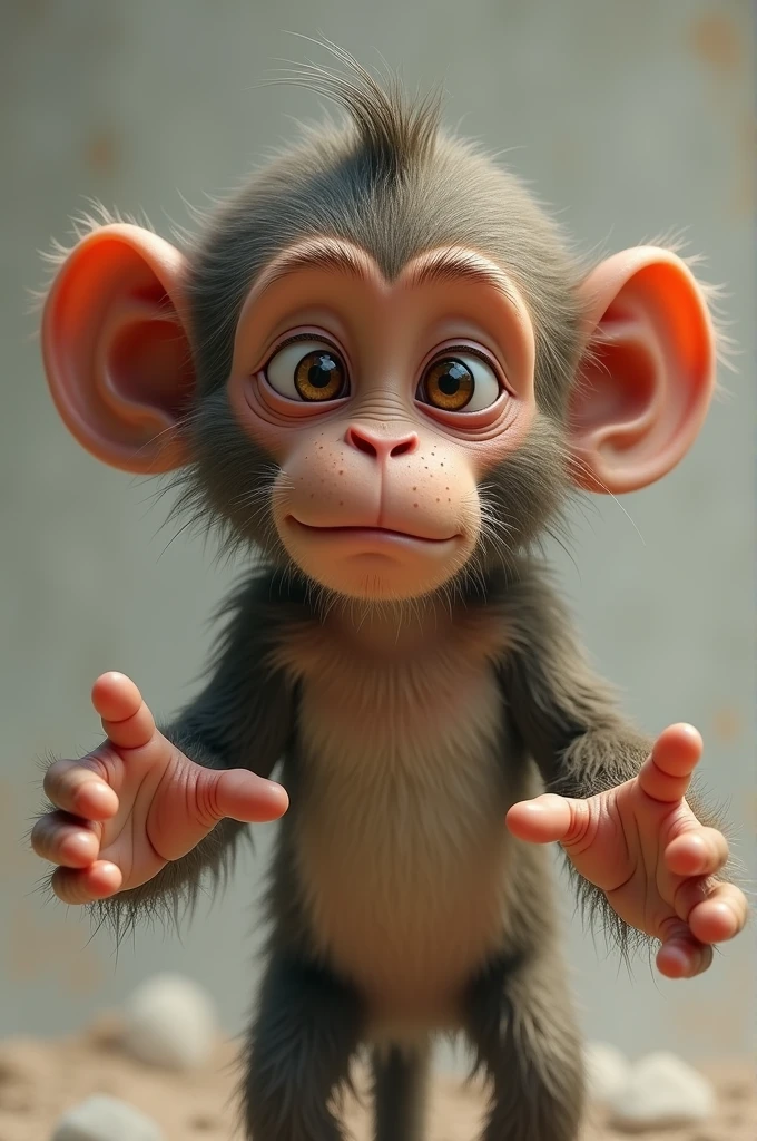 Monkey asking for help