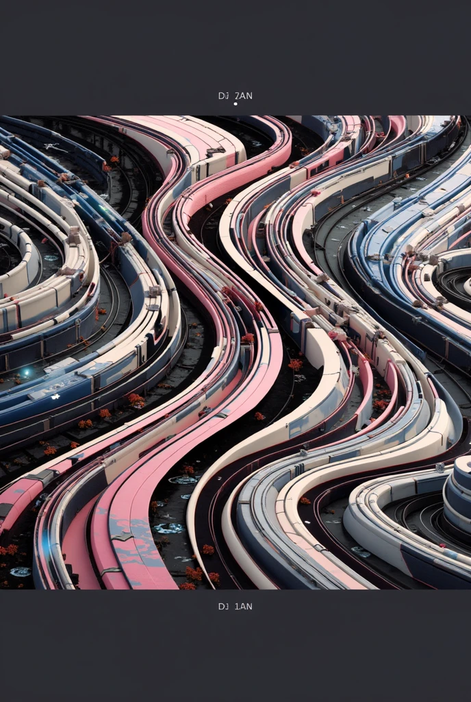 an abstract representation made of geometrical patterns and curved lines. ((desire, fulfillment,pride,cruelty)),((pink,black,pale grey)),((deep wiew)),photographic,ultra high resolution,hyperdetailed, masterpiece, 3d modelling, digital art, abstract art.