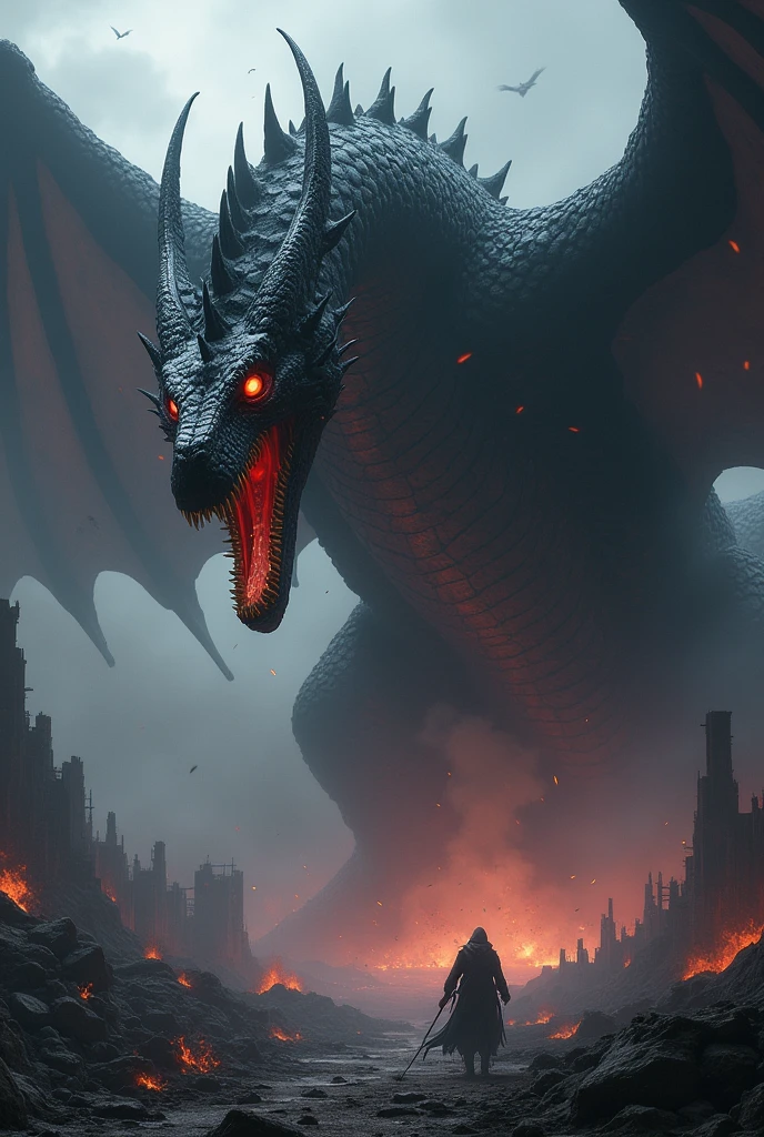 gigantic black dragon, nicknamed the black terror
