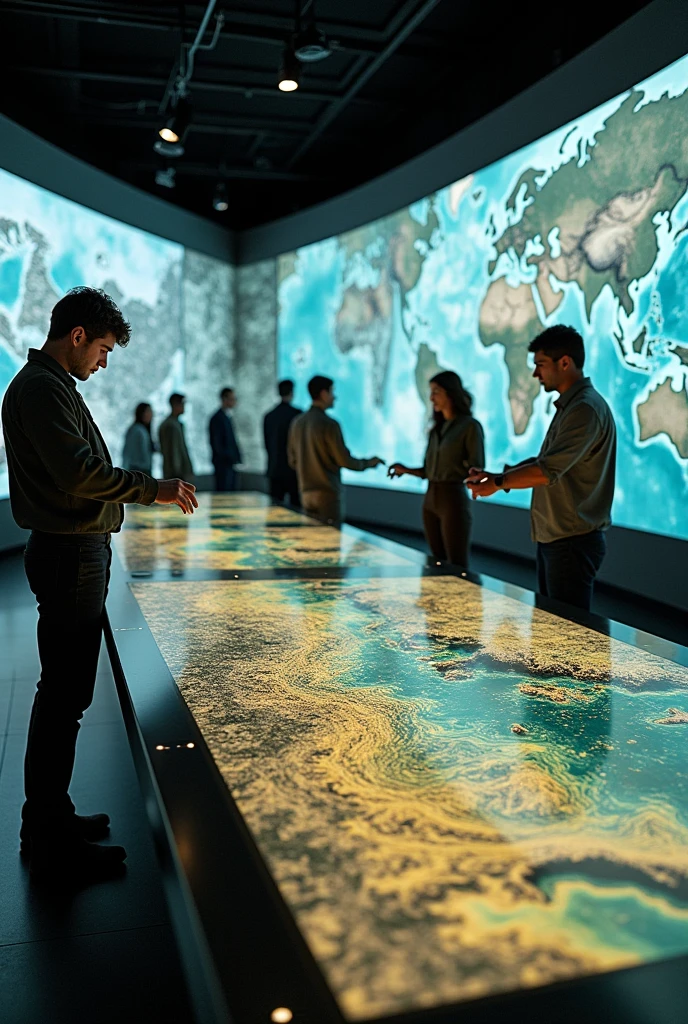 Analog photogrammetry applied to cartography for an exhibition