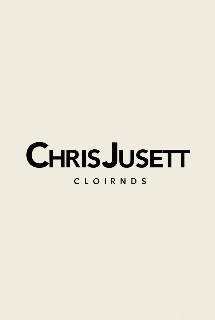a logo of my clothing brand with the name ChrisJusett