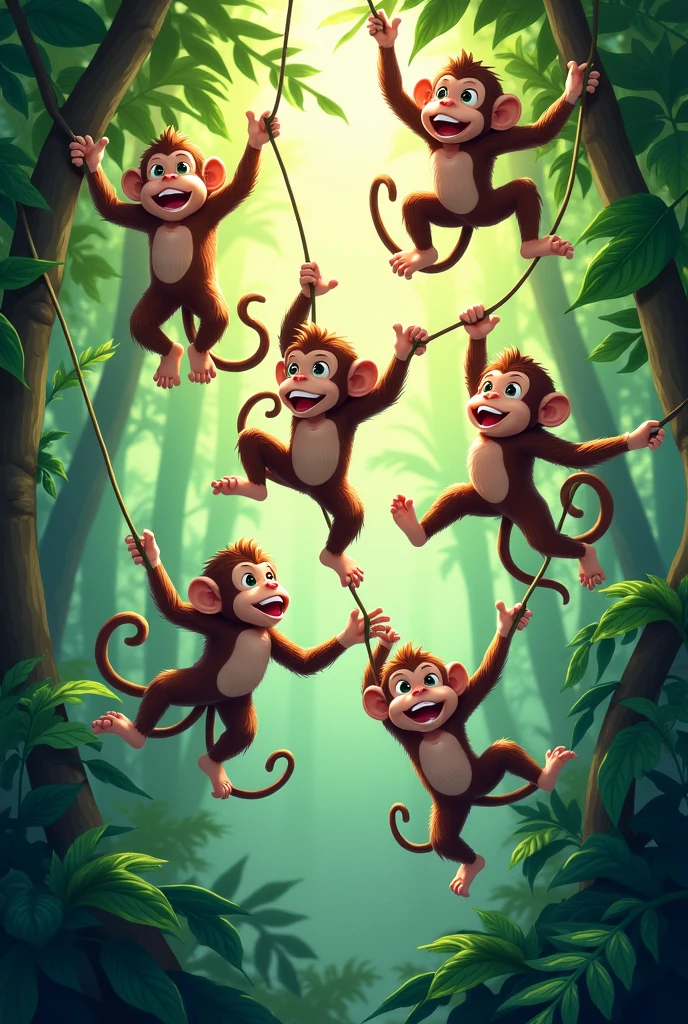 Monkeys in the trees