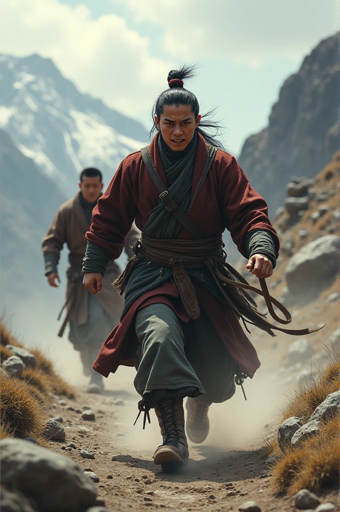 Tibetan chasing Chinese
