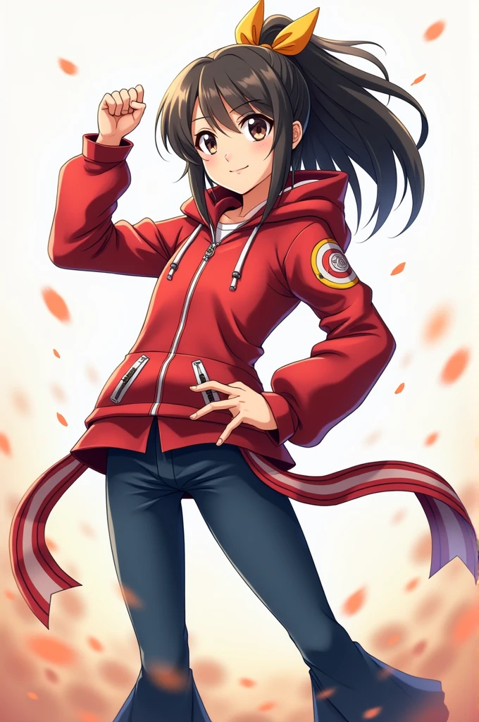 Generate imagine of anime posing like success