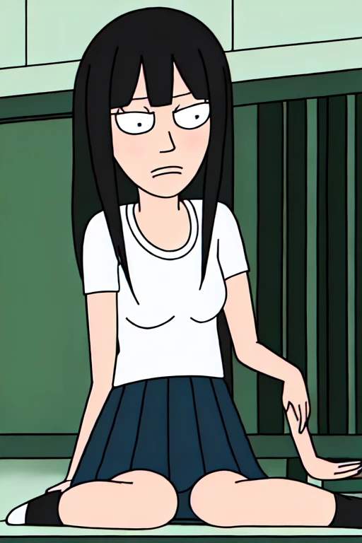 alone, One girl, Black Hair, Brown eyes, Debbie Hyman, dress, Long Hair, compensate, masterpiece, expensive quality, very_expensive_solve, big_file size, full color,(completely nude:1.2),pussy,niplles,(Lo),(vaginal sex:1.2),