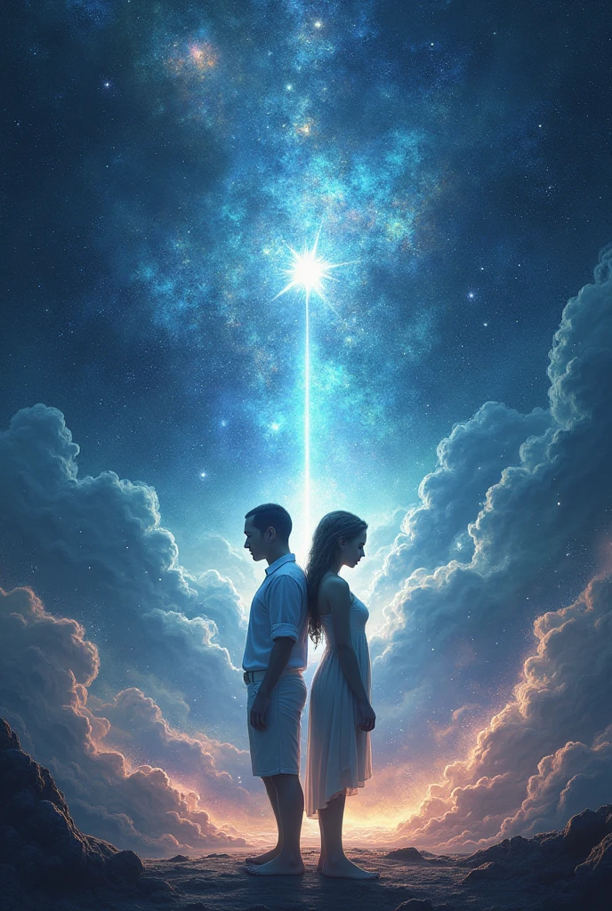 Back to back in a celestial landscape