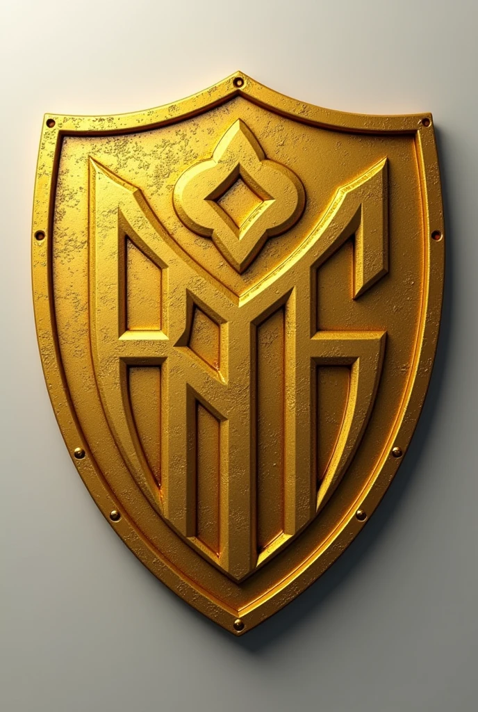 Shield for soccer team , WITHOUT LETTERS AND LET THE GOLDEN COLOR PREDOMINATE