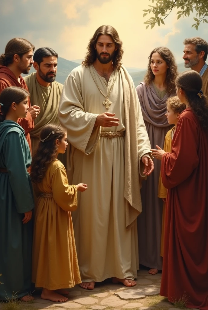 Christ with families 