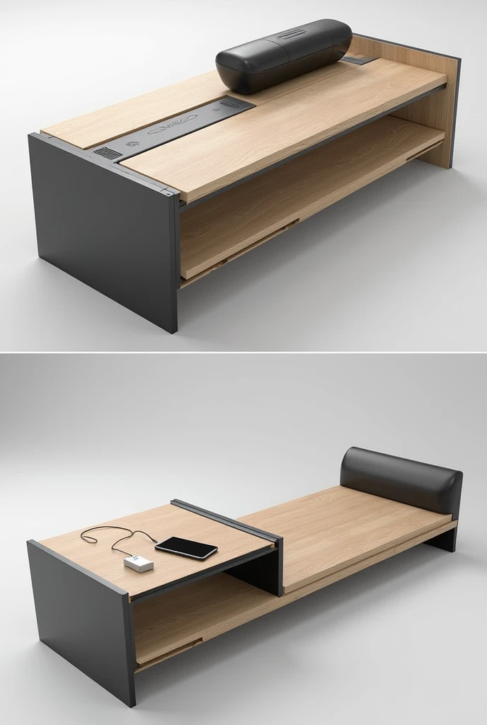 Multifunctional bench with innovative design