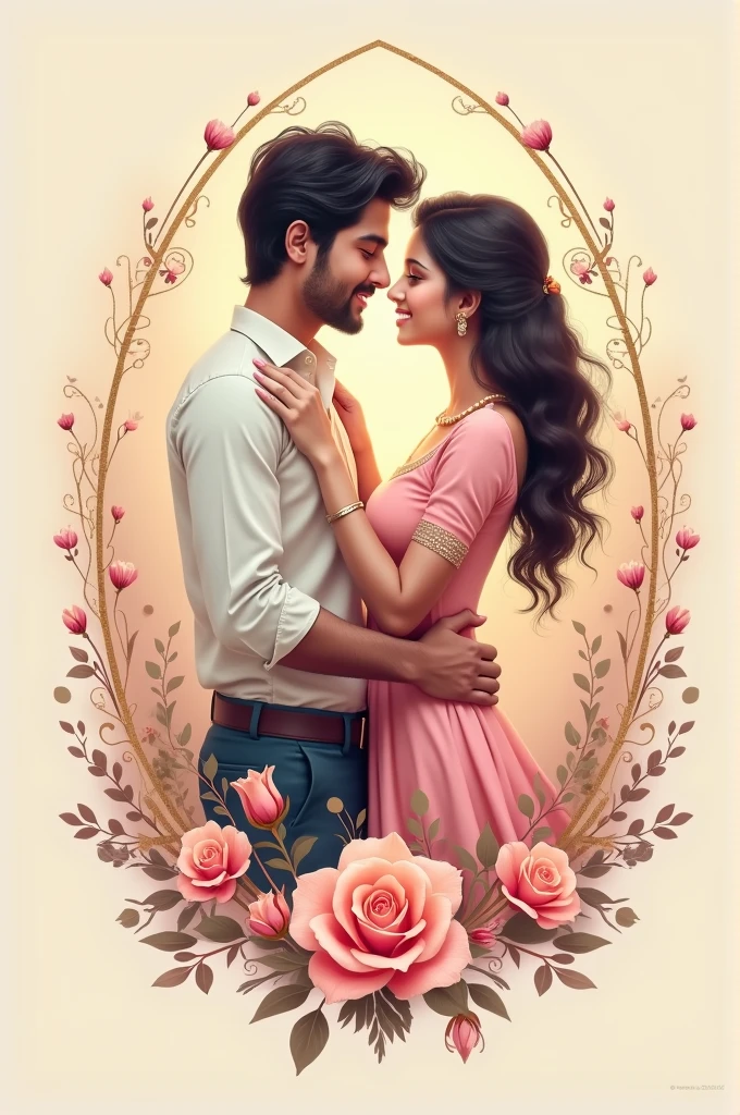 Create Aamir Love Sarika Beautiful Romantic Logo