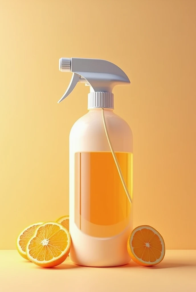 Create a spray bottle of alcohol drawing drinking orange juice 🍊