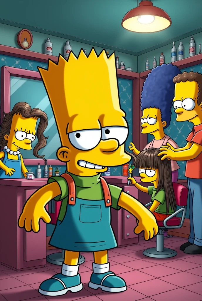 Bart Simpson hairdresser 