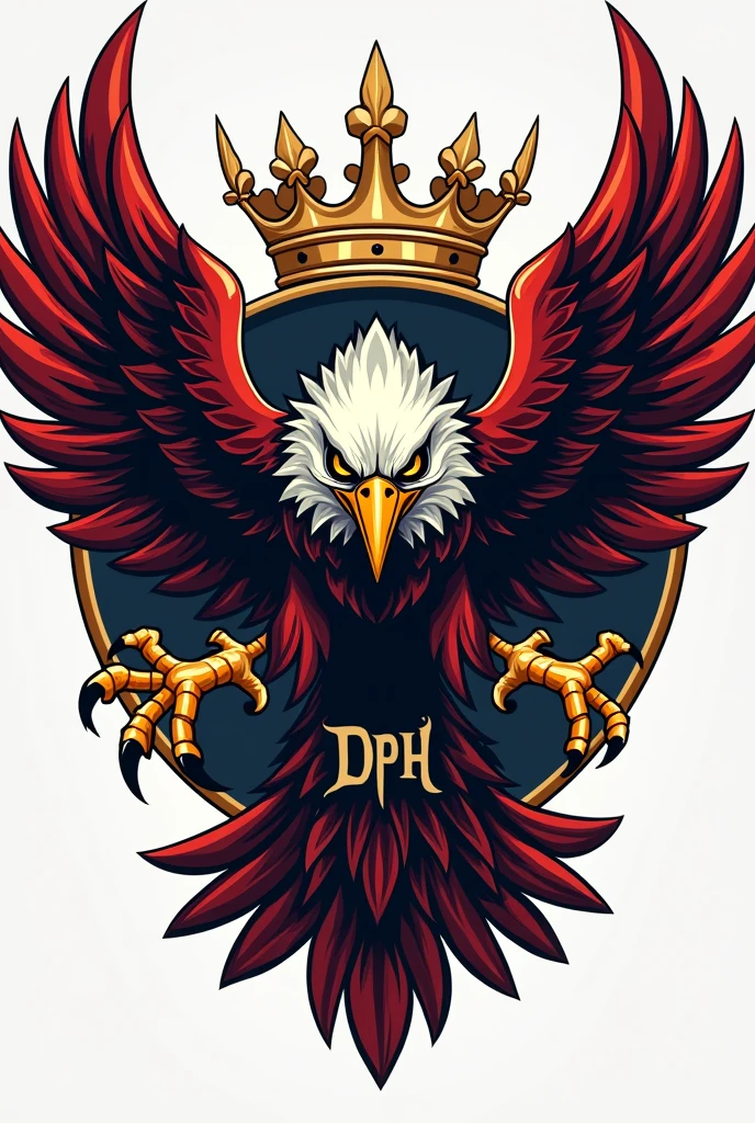 make logo this looks so awesome
 logo and the logo name is royale DPH and that's logo with angry eagle 