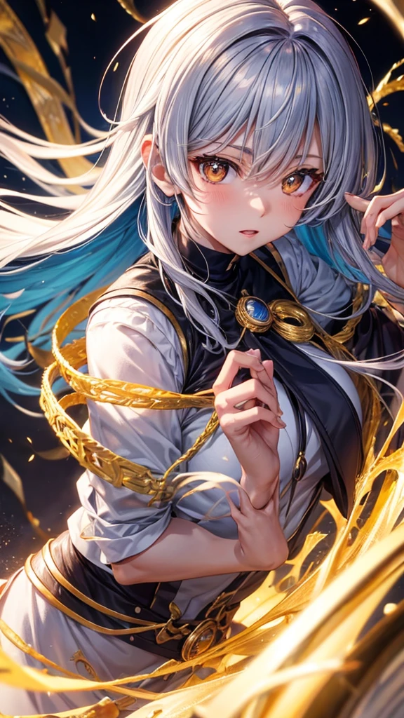 Satoru Gojo, female version, gold eyes