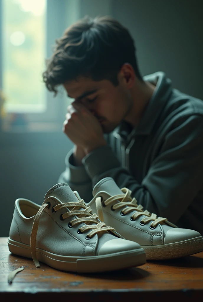 Man remembering girl's sneakers