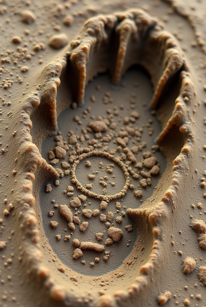 FINGERPRINT/footprint of a cow's or bull's or calf's hoof/calf